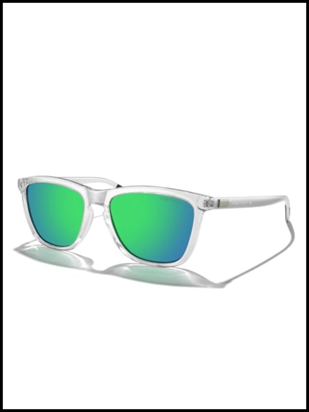 Polarized Sunglasses with Aluminum Temples UV Protection Wrap Around